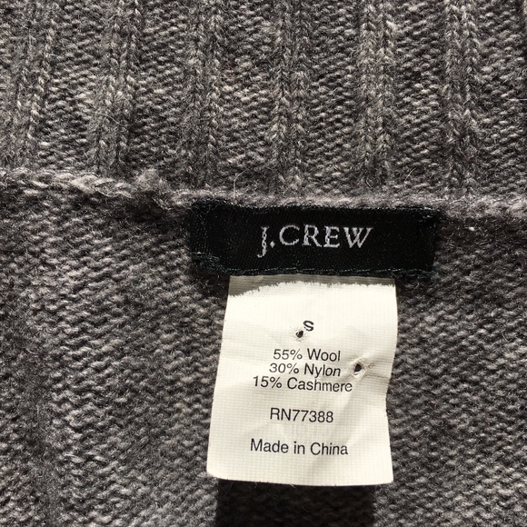 J Crew Wool Cashmere Zipper Sweater sz S - Picture 6 of 7